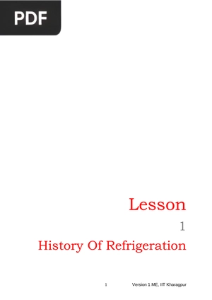 History Of Refrigeration