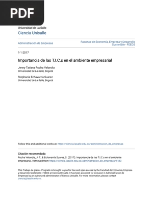 Importancia de las T.I.C.s en el ambiente empresarial