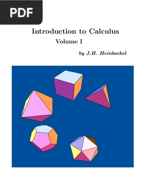 Introduction to Calculus (Inglés)