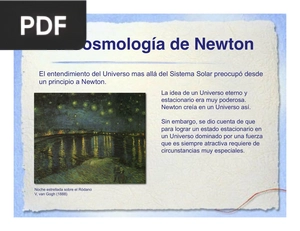 La Cosmología de Newton (Presentación)