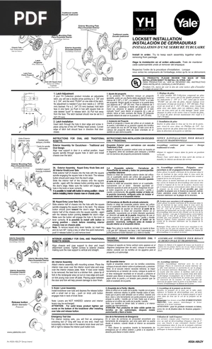 Lockset installation (Inglés) (Artículo)