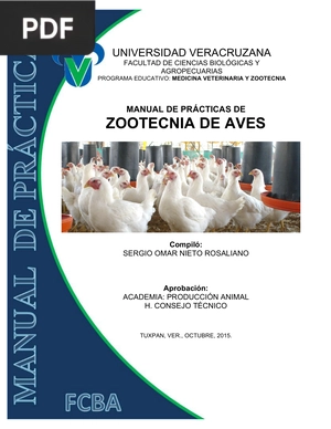 Manual de prácticas de zootecnia de aves