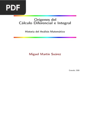 Orígenes del Cálculo Diferencial e Integral