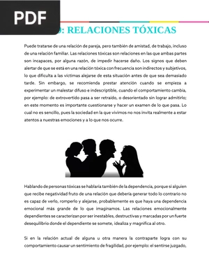 Relaciones Tóxicas (Artículo)