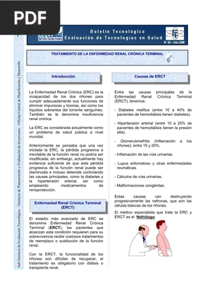 Tratamiento de Enfermedad Renal Crónica Terminal