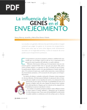 La influencia de los genes en el envejecimiento (Articulo)