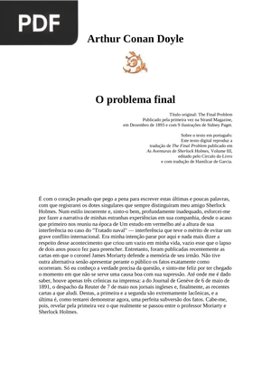 O problema final