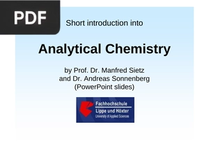 Analytical Chemistry (Inglés) (Presentación)