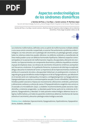 Aspectos endocrinológicos de los síndromes dismórficos