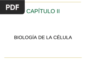 Biología de la Célula (Presentación)