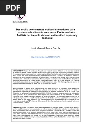 Desarrollo de elementos ópticos innovadores para sistemas de ultra-alta concentración fotovoltaica