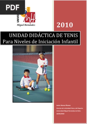 Ejercicios de Tenis para iniciación infantil