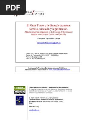 El Gran Turco y la dinastía otomana: familia, sucesión y legitimación.