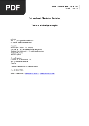 Estrategias de Marketing Turístico