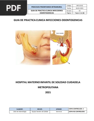 Guía de práctica clínica infecciones odontogénicas