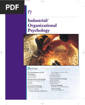 Industrial-Organizational Psychology (Inglés)