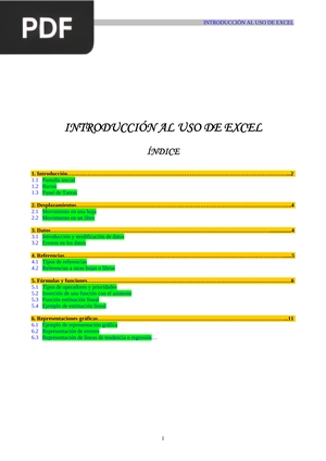 Introducción al uso de Excel