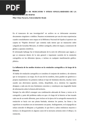 La caligrafía de mercator y otras singularidades de la rotulación de mapas