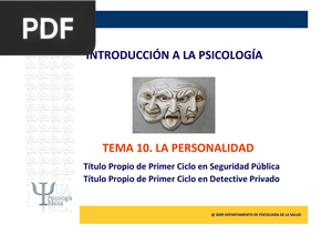 La personalidad (Presentación)