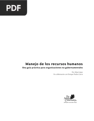 Manejo de los Recursos Humanos