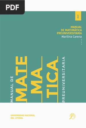 Manual de matemática preuniversitaria