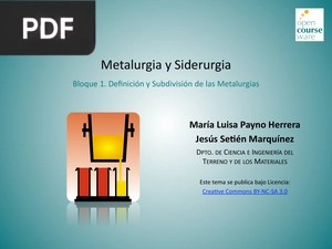 Metalurgia y Siderurgia (Presentación)