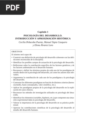 Pisología del desarrollo. Introducción y aproximación histórica