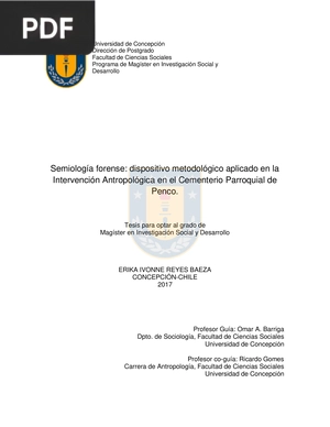 Semiología forense: dispositivo metodológico aplicado en la Intervención Antropológica en el Cementerio Parroquial de Penco