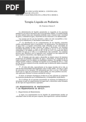 Terapia Líquida en Pediatría