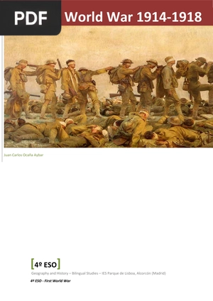 The First World War 1914-1918 (Inglés) (Presentación)