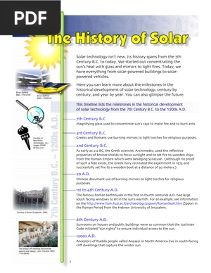 The History of Solar (Inglés)