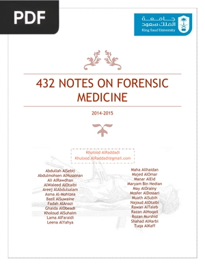 432 Notes on forensic medicine