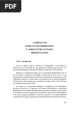 Agricultura biodinámica y agricultura natural permacultura (Artículo)