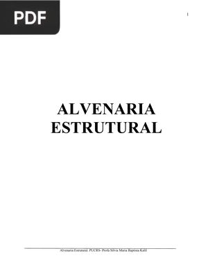 Alvenaria Estrutural (Portugués)