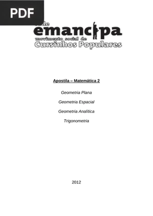 Apostila – Matemática 2