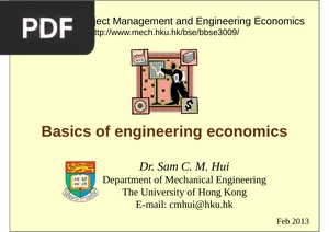 Basics of engineering economics (Inglés) (Presentación)