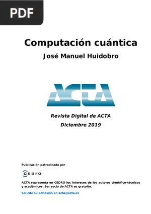 Computación cuántica