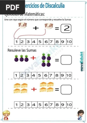 Ejercicios de Discalculia IV