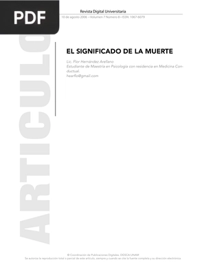 El significado de la muerte (Artículo)