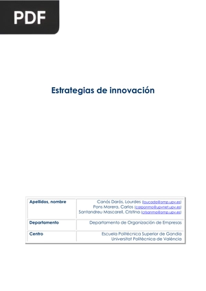 Estrategias de innovación (Artículo)