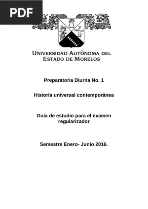 Historia Universal Contemporánea (Guía de estudio)