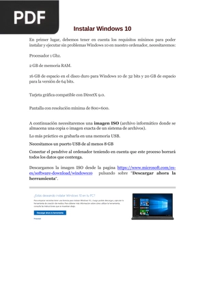 Instalar Windows 10 (Artículo)