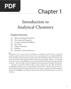 Introduction to Analytical Chemistry (Inglés)