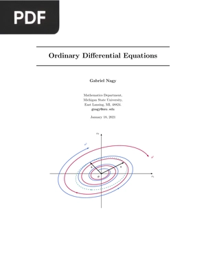 Ordinary Differential Equations (Inglés)