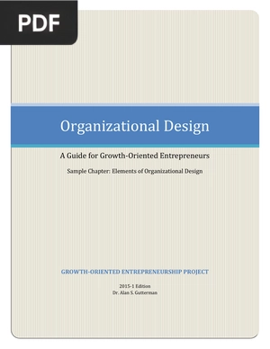 Organizational design (Inglés)