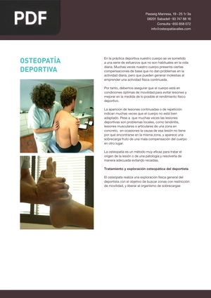 Osteopatía deportiva (Articulo)