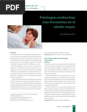 Patologías endocrinas más frecuentes en el adulto mayor