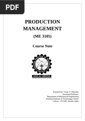 Production management (Inglés)