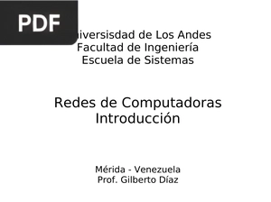 Redes de computadoras (Presentación)