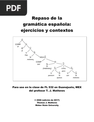 Repaso de la gramática española: ejercicios y contextos